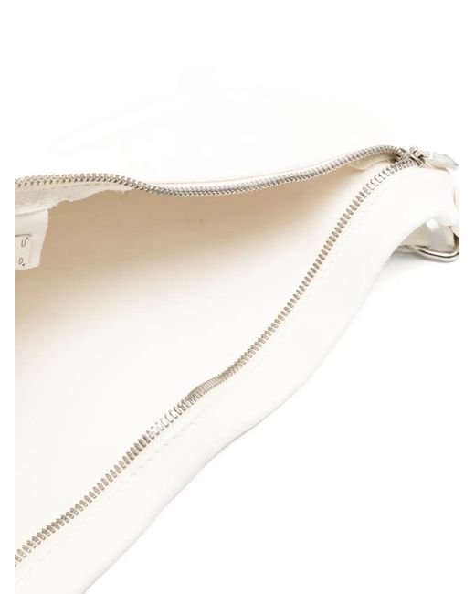 Guidi Natural Zip-Up Leather Shoulder Bag for men