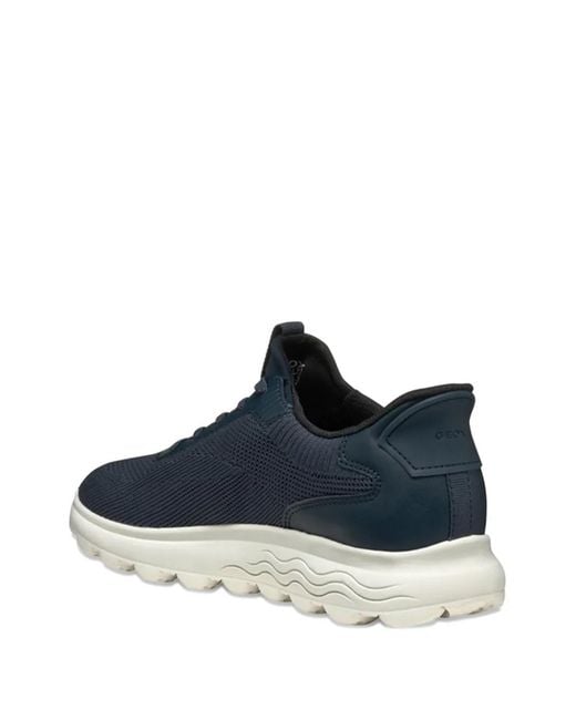 Geox Blue Spherica Plus Lace-Up Sneakers