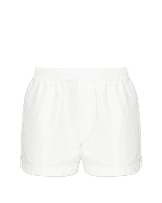 DSquared² White Elasticated-Waistband Shorts