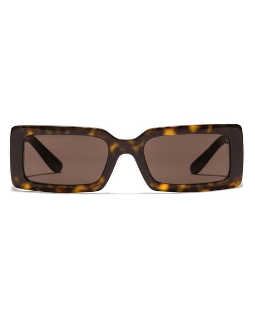 Dolce & Gabbana Brown Square-Frame Dna Sunglasses