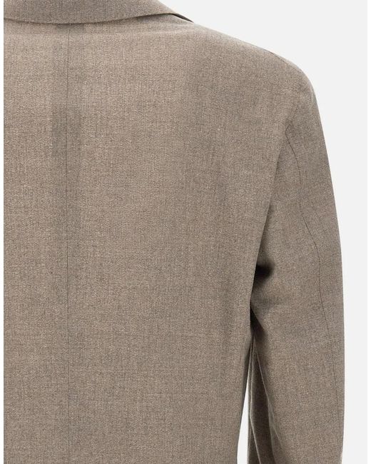 Corneliani Brown Single-Breasted Blazer for men