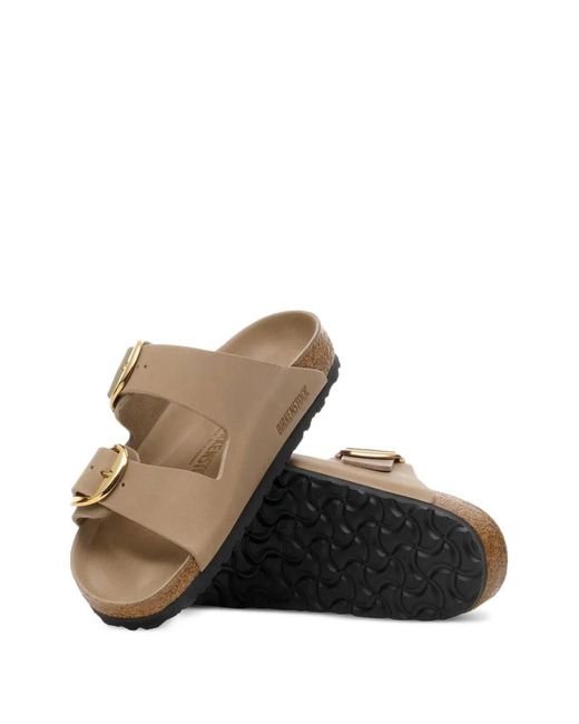 Birkenstock White Arizona Big Buckle Sandals