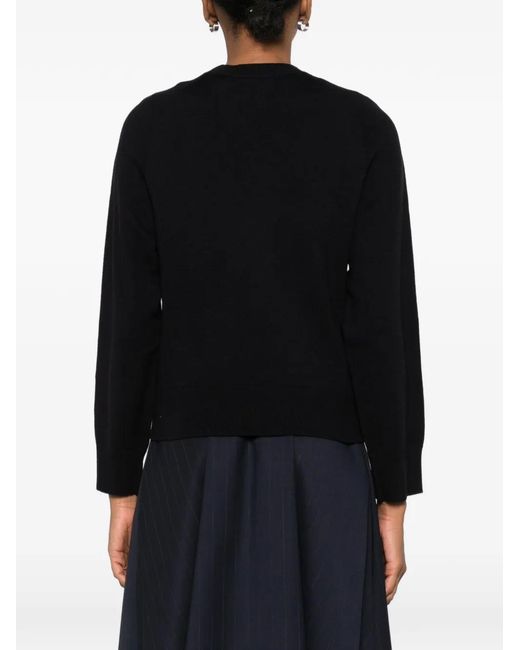 Maje Black Paris Motif Sweatshirt