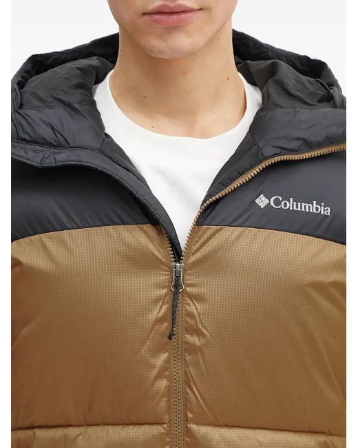 Columbia Hooded Puffer Jacket in Brown for Men | Lyst Canada