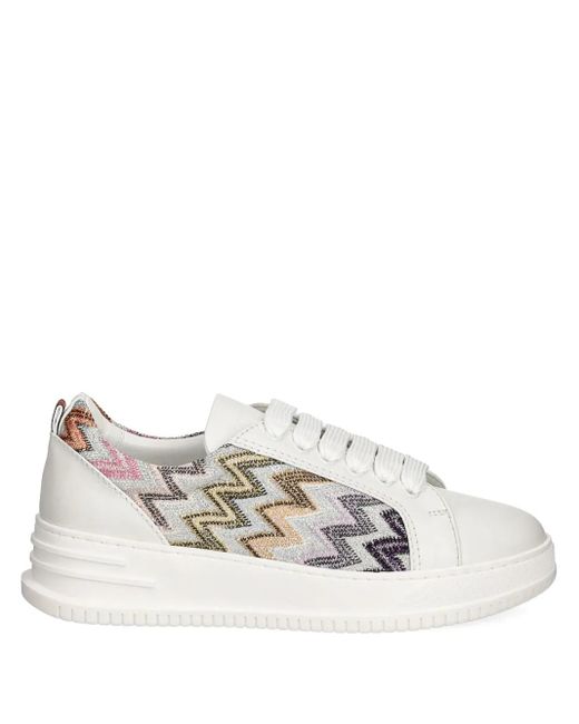 Missoni ジグザグパターン スニーカー White
