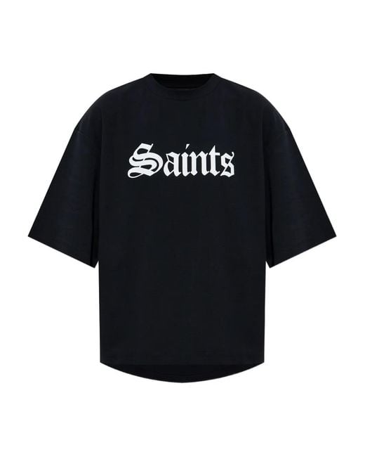 AllSaints Black T-Shirt 'Saint'