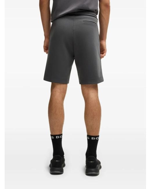 Boss Gray Drawstring Track Shorts for men