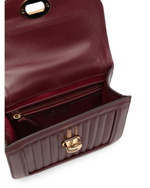 Delage Purple Sac Porté Épaule À Design Matelassé