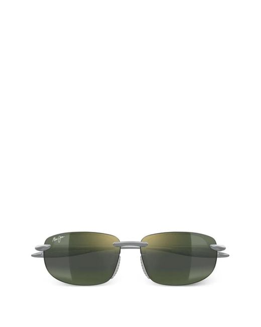 Maui Jim Green Hookipa Geometric-Frame Sunglasses