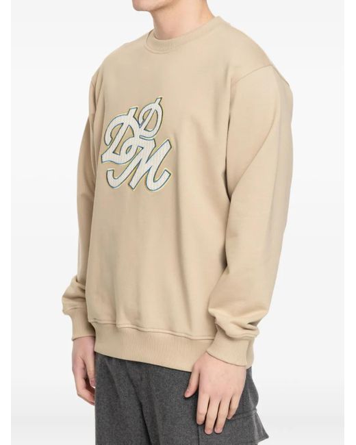 Drole de Monsieur Natural Embroidered-Logo Sweatshirt for men
