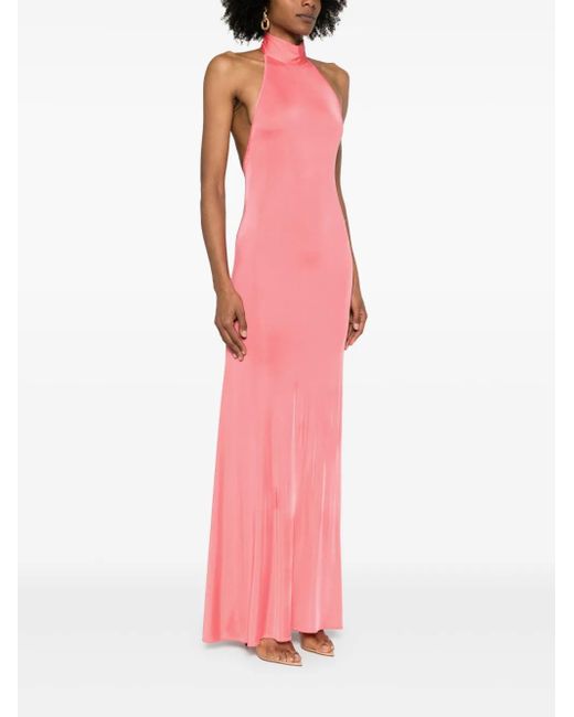 the new arrivals ilkyaz ozel leia jersey maxi dress LEIA TRAIN DRESS IN RAVEN Siyah / 40