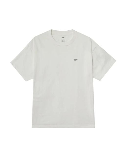 Obey White Short-Sleeve T-Shirt for men