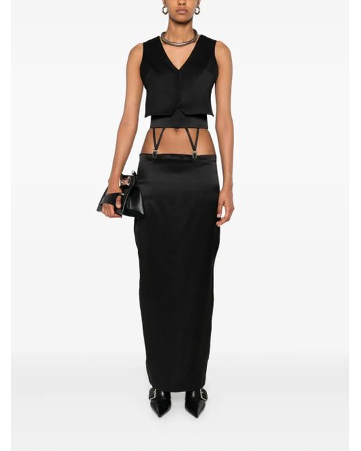 Vestiaire d'un Oiseau Libre Black Open-Back Top