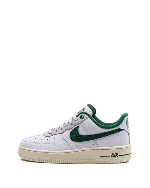 Nike White Air Force 1 Logo-embellished Leather Low-top Trainers