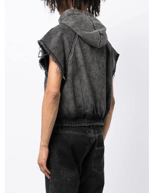 Felpa Smanicata Con Decorazione di Liberal Youth Ministry in Black da Uomo