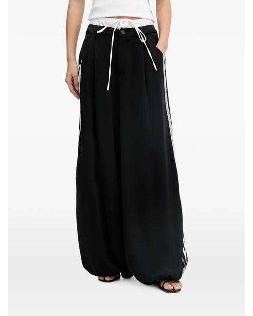 Aniye By Black Sandy Side-Stripe Track Pants