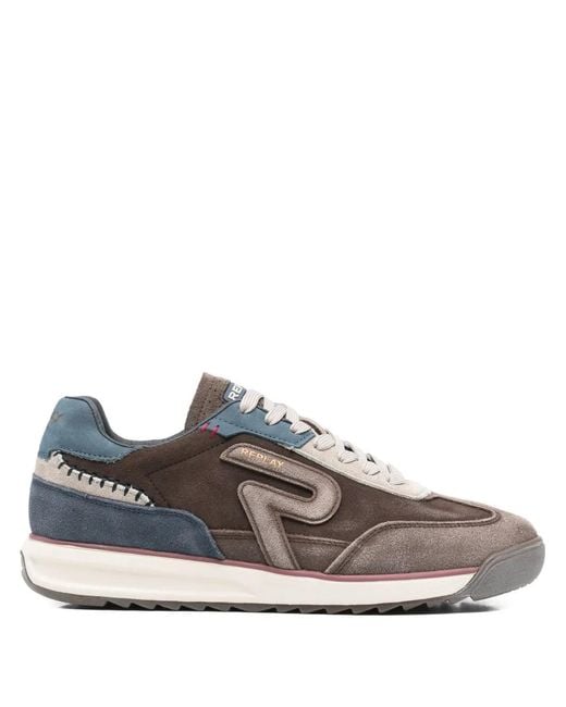 Replay Gray Yard M Suede Sneakers for men