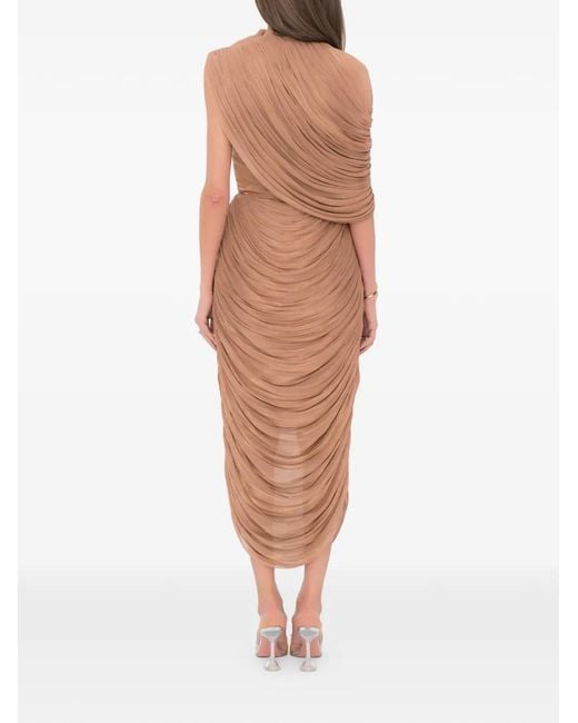 Ana Radu White Drape Dress