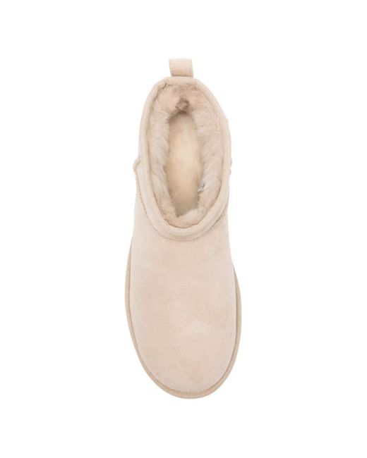 Ugg Natural Classic Ultra Mini Pull-Tab Ankle Boots