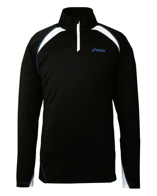 Phenix Black Zip Panelled Knitwear for men