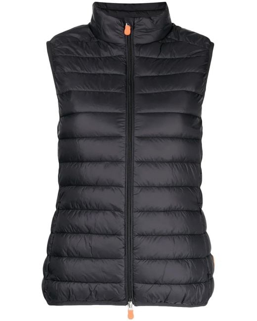Save The Duck Black Charlotte Quilted Gilet