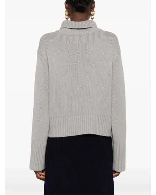 Lisa Yang Gray Fleur Sweater