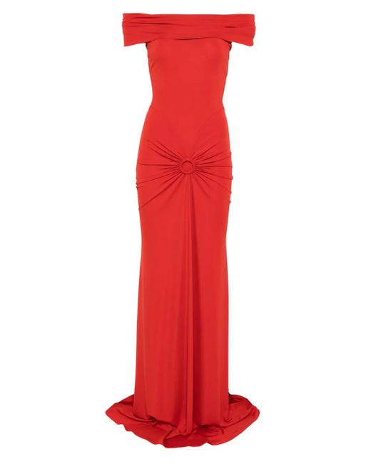 MOOS STUDIO Red Lunar Maxikleid