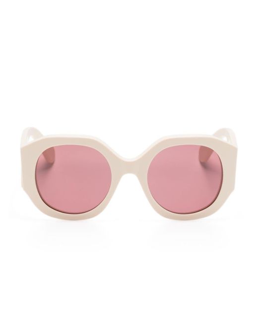 Chloé Pink Sonnenbrille mit rundem Gestell