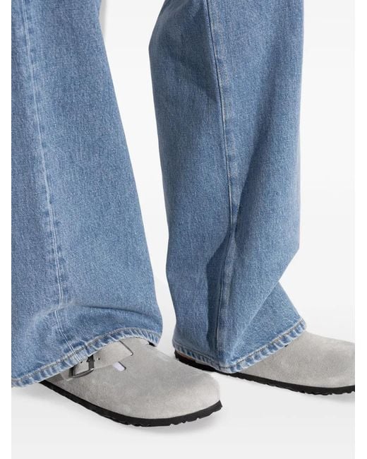 Birkenstock White Boston Buckle-Fastening Sandals