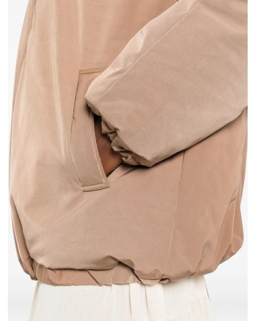 LE SULLY STUDIO Natural Zip-Up Puffer Jacket