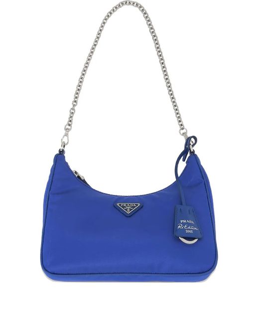 Prada Blue Re-Edition Schultertasche