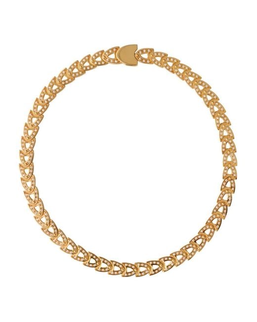 Burberry Metallic Shield Gold-plated Necklace