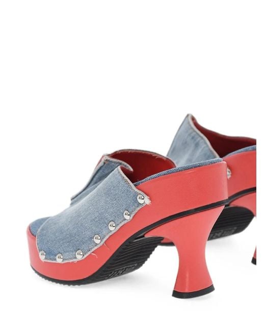 DIESEL White D-Woodstock Stud-Embellished Sandals
