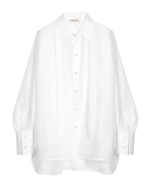 Ports 1961 White Hemd mit Bindedetail