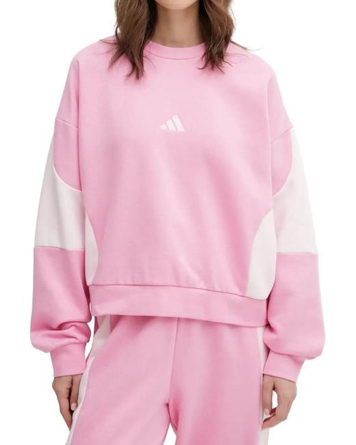 Adidas Pink Colourblock Logo Tracksuit