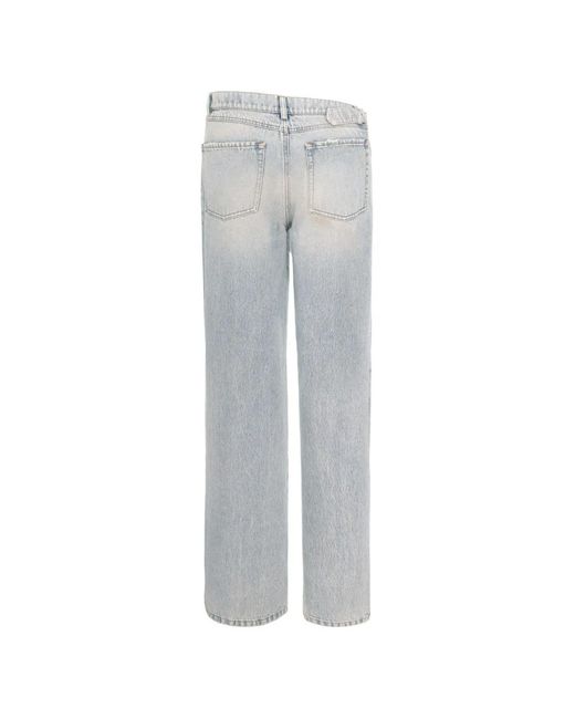 SEEN USERS Opengesneden Jeans Met Gesp in het Gray