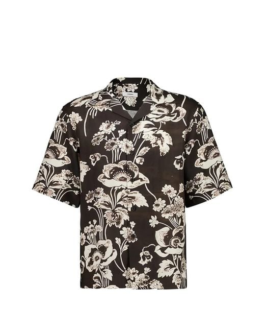 Commas Overhemd Met Print in het Black voor heren