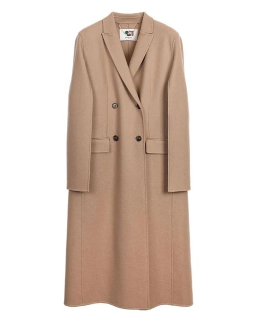 Ports 1961 Natural Double-Breasted Tailored Coat