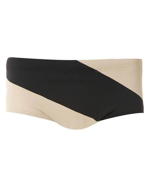 Amir Slama Black Panelled Trunks for men