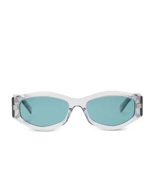 Givenchy Blue Geometric-Frame Sunglasses