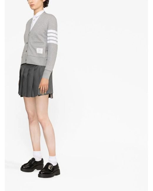 Thom Browne グレー ループバック 4bar カーディガン Gray