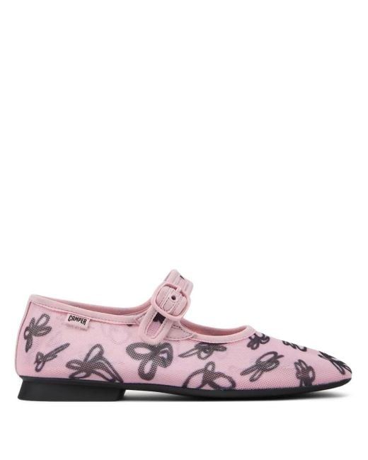 Camper Casi Myra フラットパンプス Pink
