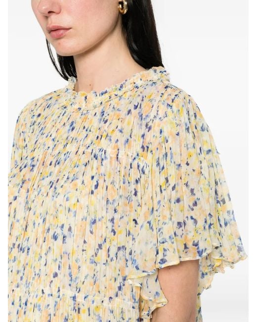 Ulla Johnson White Rylan Ruffled Floral Mini Dress