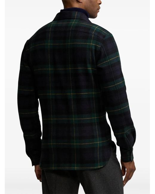 Ralph Lauren Blue Plaid Shirt for men