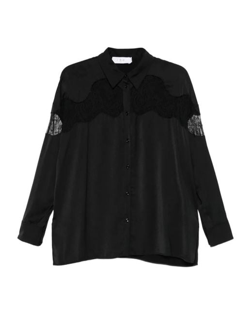 IRO Black Lace-Insert Shirt