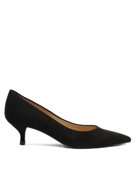 Stuart Weitzman Stuart Power 50mm キトゥンヒール パンプス Black