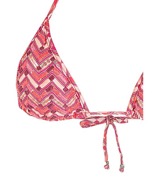 Amir Slama Pink Printed Bikini Set