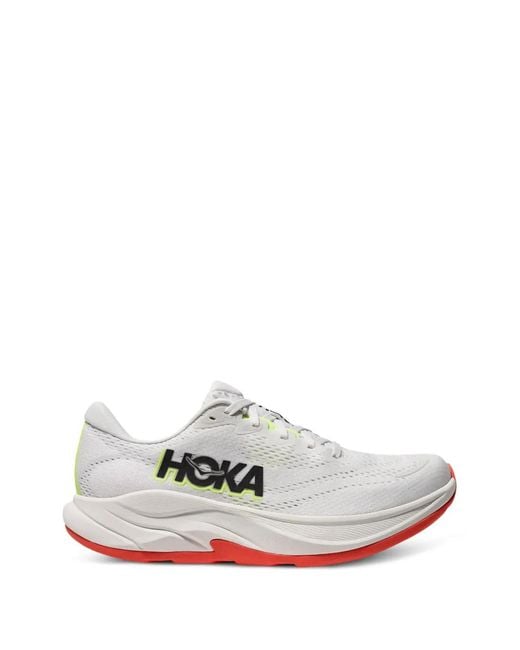 Hoka One One White Rincon 4 Sneakers