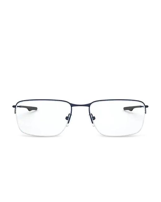 Oakley Black Wingback Rectangle-Frame Glasses for men