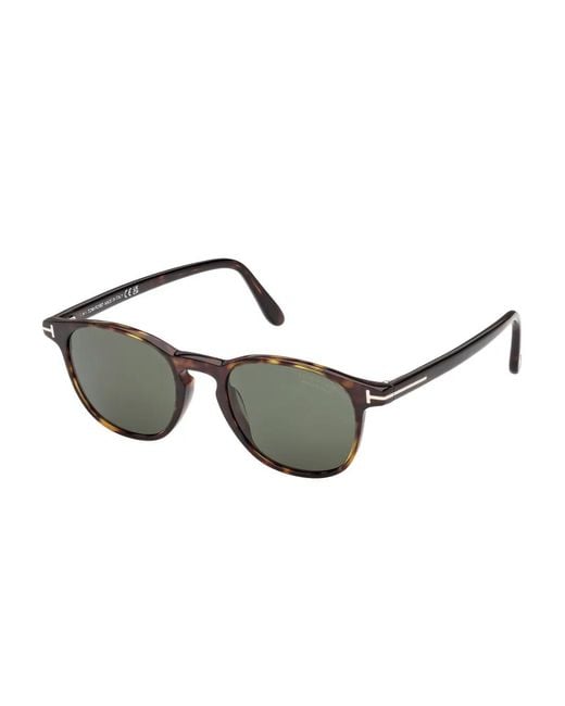 Tom Ford Gray Round Frame Sunglasses
